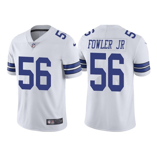Men's Dallas Cowboys #56 Dante Fowler Jr. White Vapor Limited Stitched Jersey Men's Dallas Cowboys #56 Dante Fowler Jr. White Vapor Limited Stitched Jersey